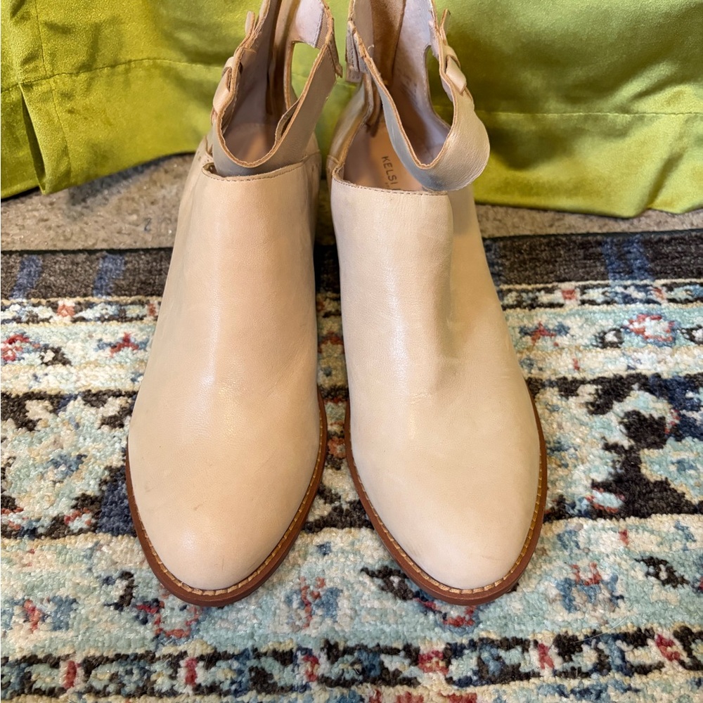Kelsi Dagger Brooklyn Kadeja Tan Leather Ankle Booties. Size 11. Retail $168 - Picture 3 of 11